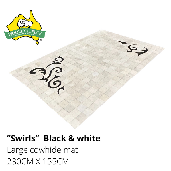 DESIGNER COW HIDE MATS - RECTANGLE SHAPE