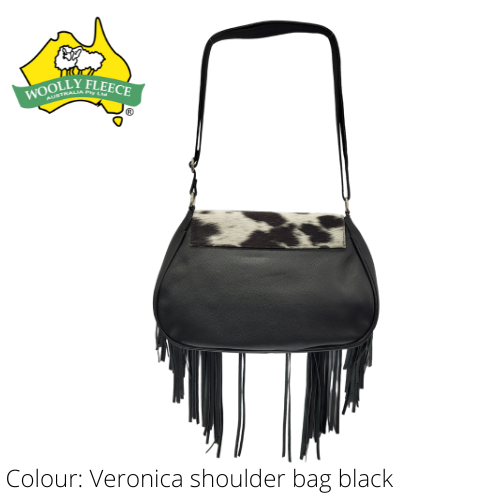 Leather Bag -  Veronica Shoulder Bag - 100% leather and Cowhide