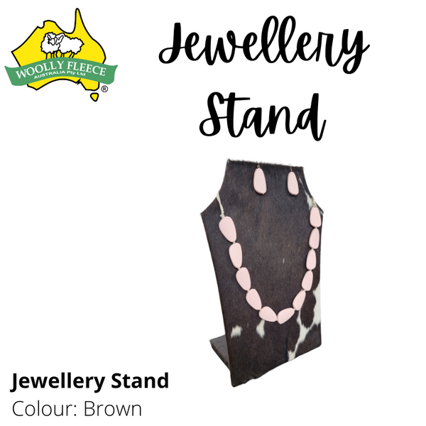 Cow hide jewellery Stand