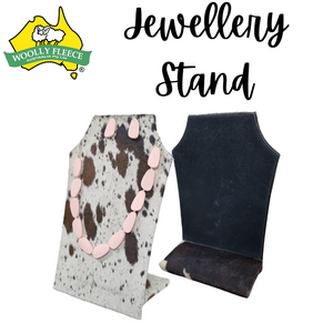 Cow hide jewellery Stand