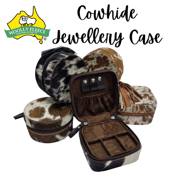 COWHIDE JEWELLERY CASE