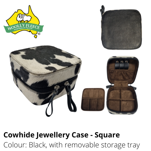 COWHIDE JEWELLERY CASE