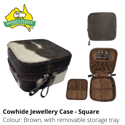 COWHIDE JEWELLERY CASE