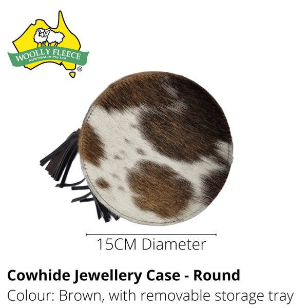 COWHIDE JEWELLERY CASE