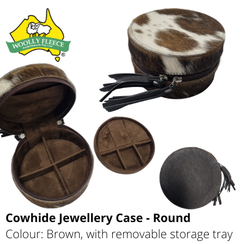 COWHIDE JEWELLERY CASE