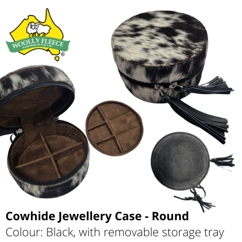 COWHIDE JEWELLERY CASE