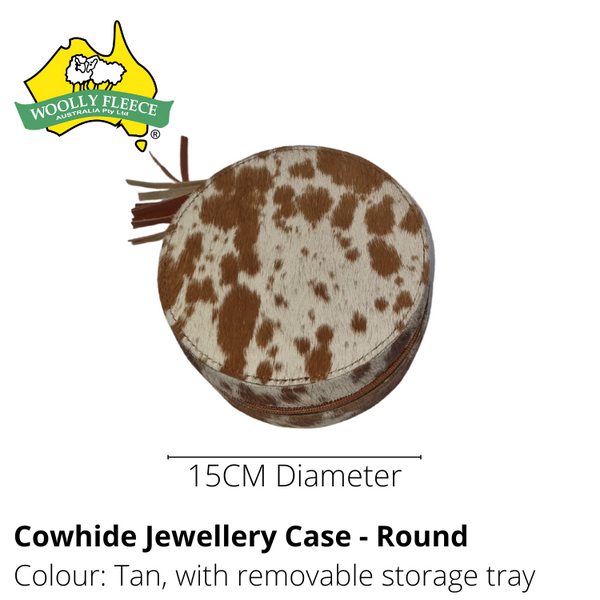 COWHIDE JEWELLERY CASE