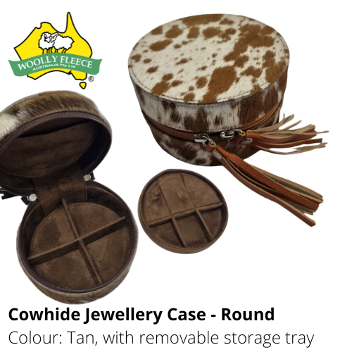 COWHIDE JEWELLERY CASE