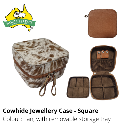 COWHIDE JEWELLERY CASE