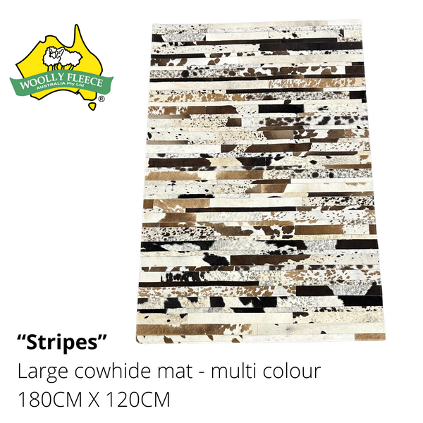 DESIGNER COW HIDE MATS - RECTANGLE SHAPE