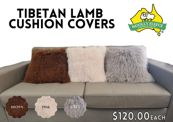 Home Decor - Tibetan Lamb Cushion Covers