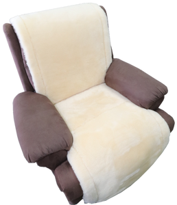 Recliner - Sheepskin universal over lay with lacing